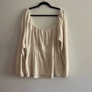 Madewell Plush Square Necked Top